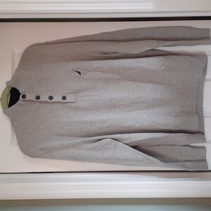 Nautica Navtec heather gray Size XL pullover button top long sleeve Swea…